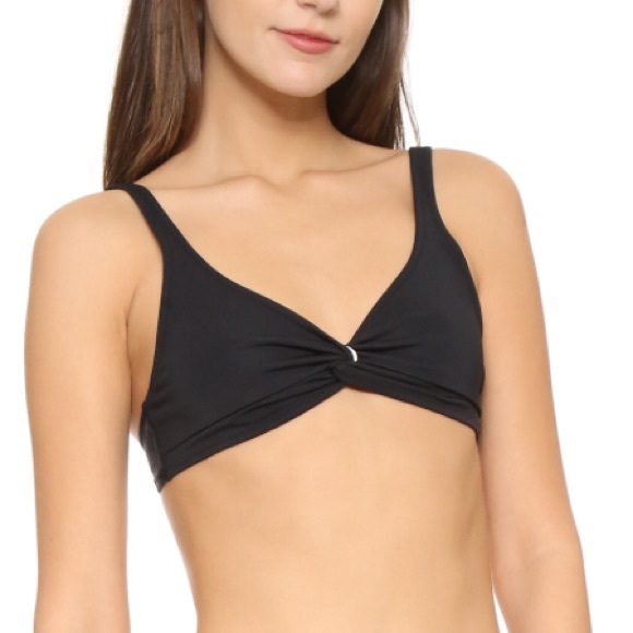 SOLID & STRIPED Other - Solid and striped black Jane bikini top